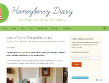 Tablet Screenshot of honeyberrydiary.com